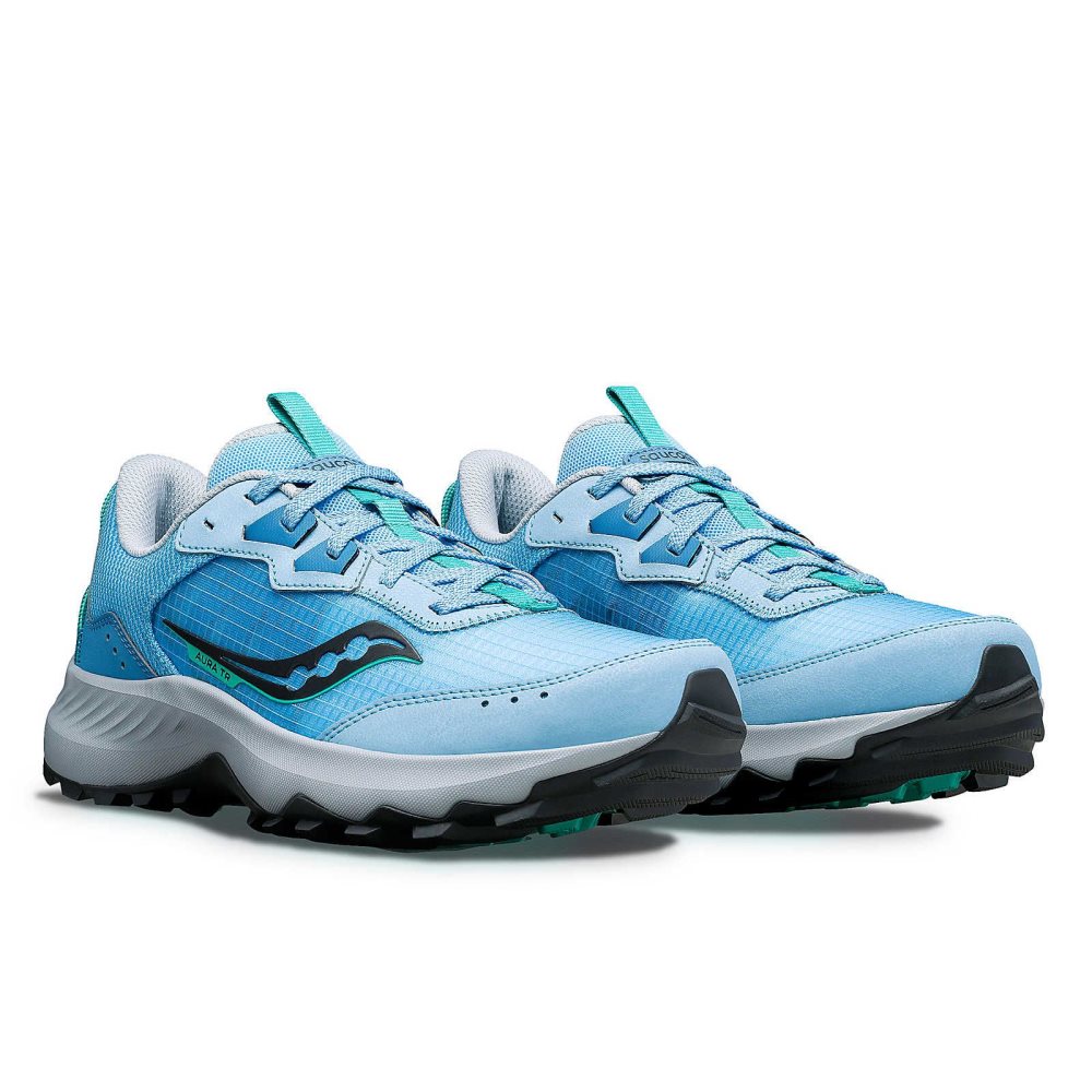 Saucony Aura TR Turcoaz Gri | 2481PLYDF