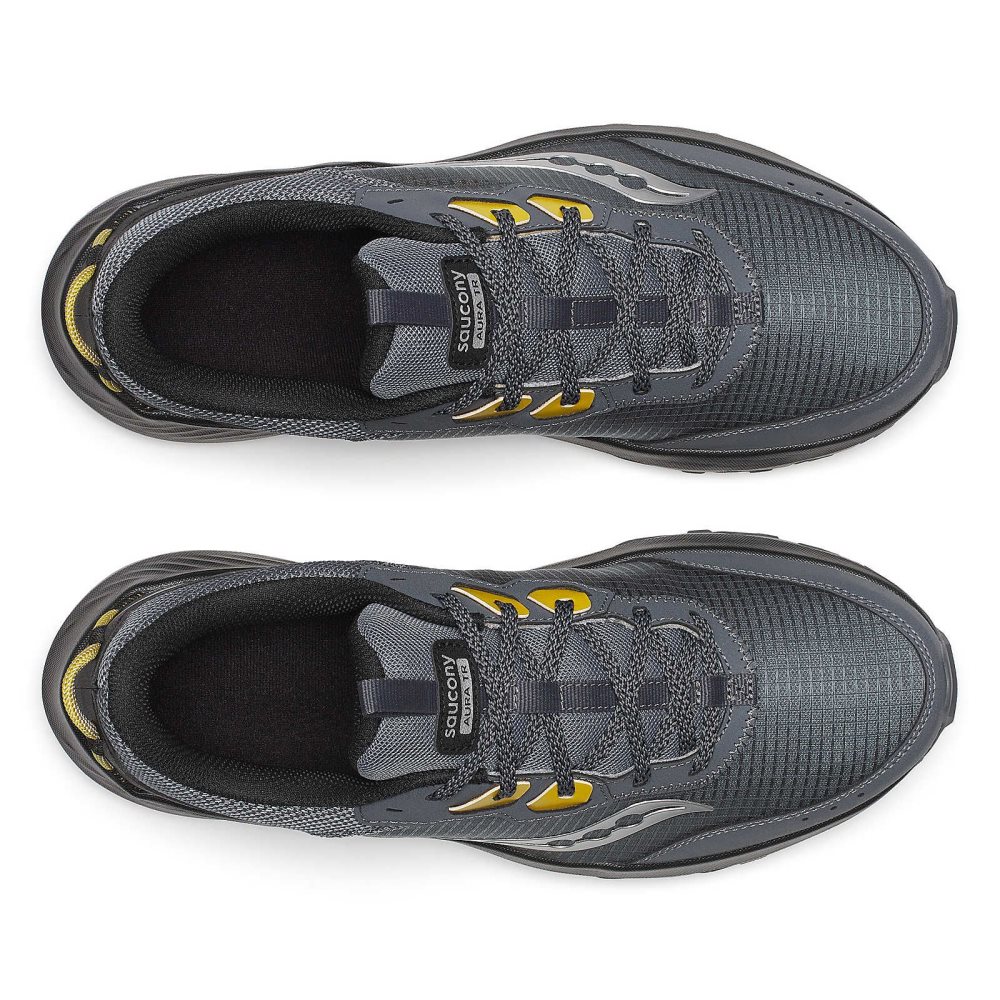 Saucony Aura TR Wide Gri Inchis | 7650YOZWG