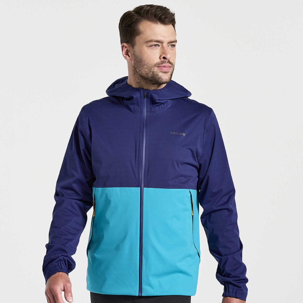 Saucony Boulder Drizzle Jacket Sodalite | 6803HIWFZ