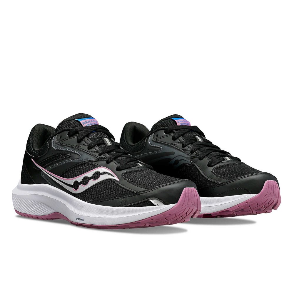 Saucony Cohesion 17 Wide Negrii Violet | 0964QHARW