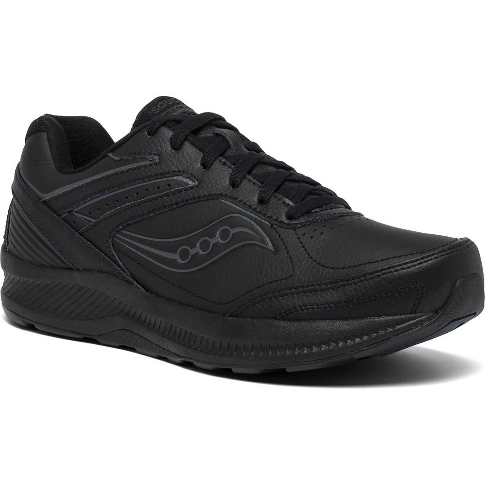 Saucony Echelon Walker 3 Extra Wide Negrii | 0924YPRNA