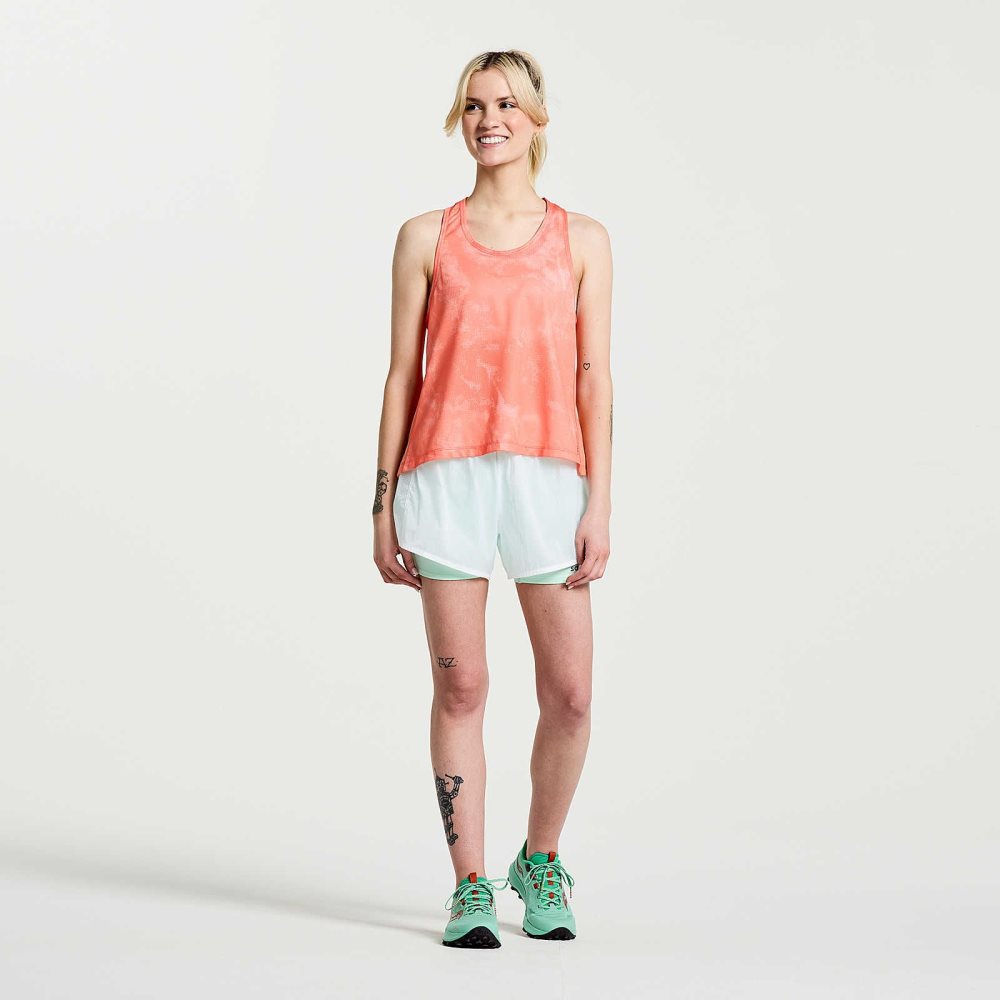 Saucony Elevate Tank Top Zenith Tie-Dye Print | 1235JNYGW