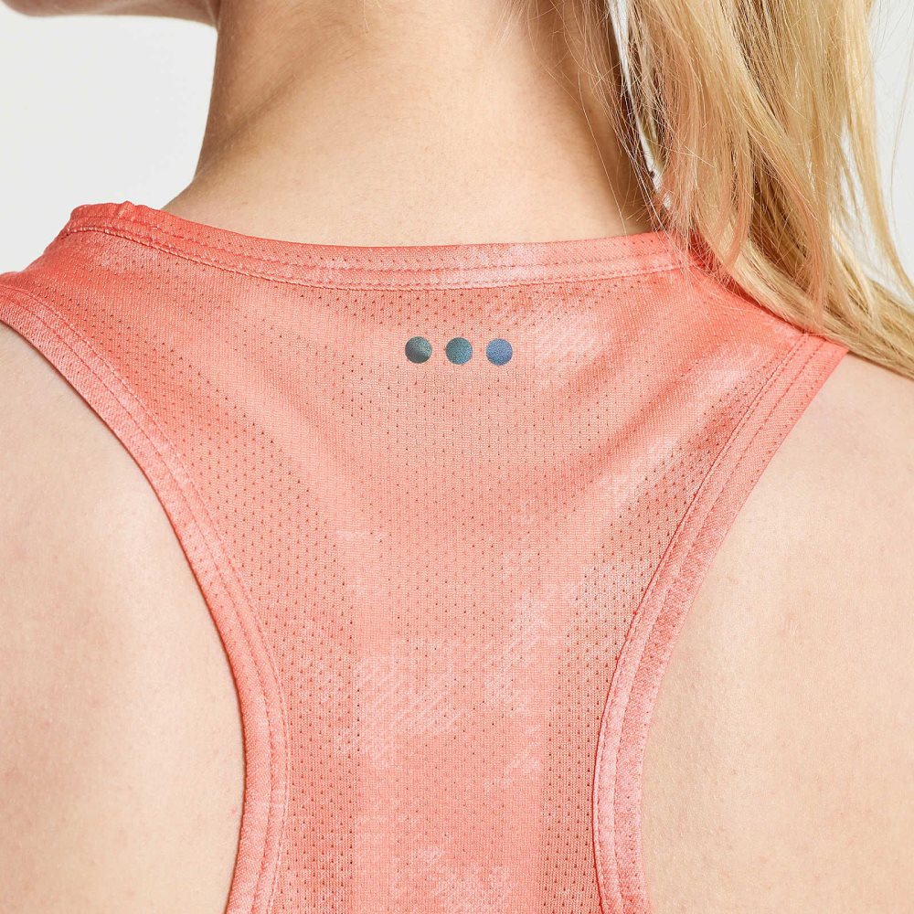 Saucony Elevate Tank Top Zenith Tie-Dye Print | 1235JNYGW
