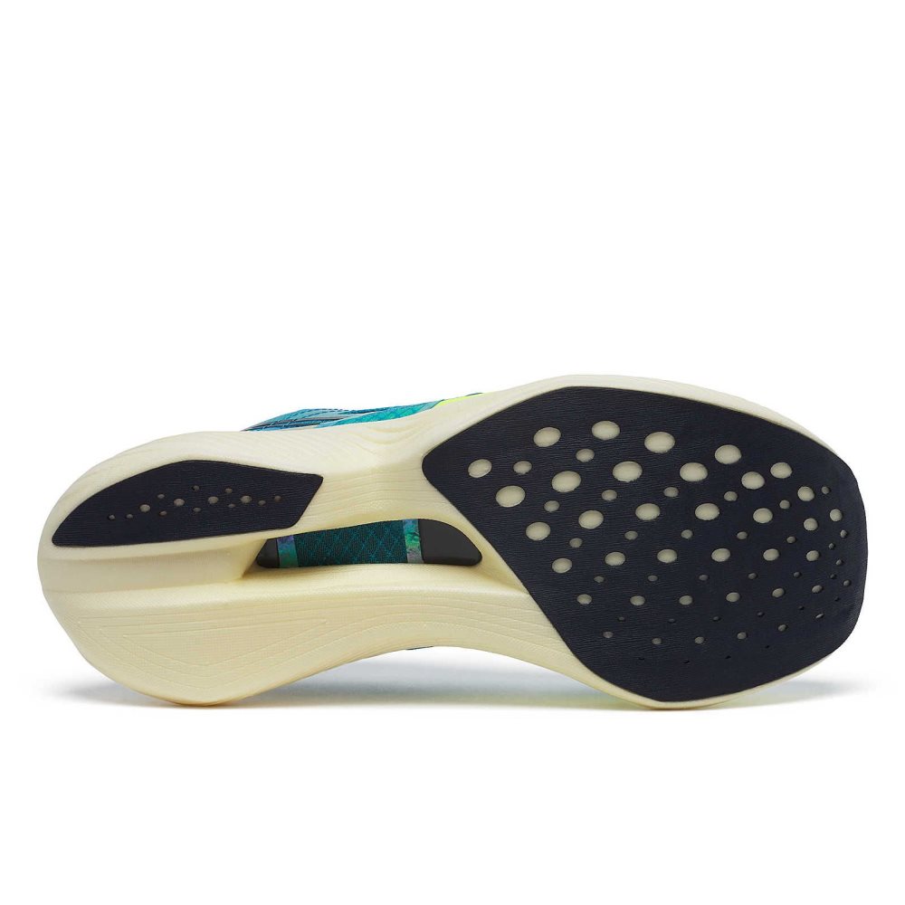 Saucony Endorphin Elite ViZiBlue Citron | 2674DUYHE