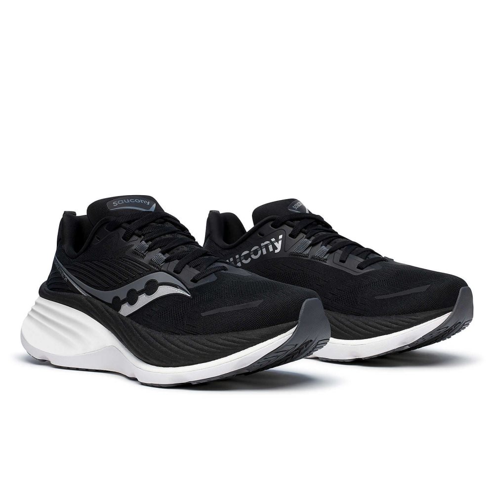 Saucony Hurricane 24 Wide Negrii Gri Inchis | 8359EYVUP
