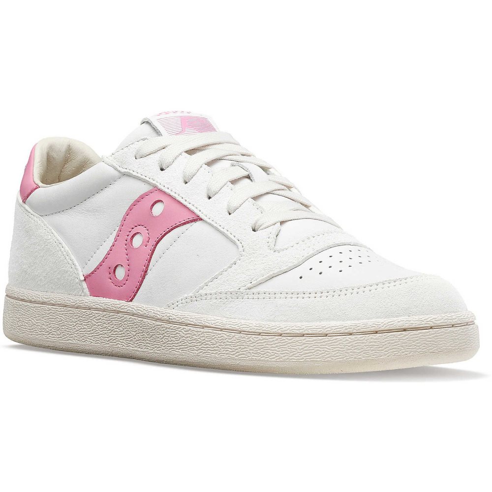 Saucony Jazz Court Premium Albi Roz | 5487VHUJL