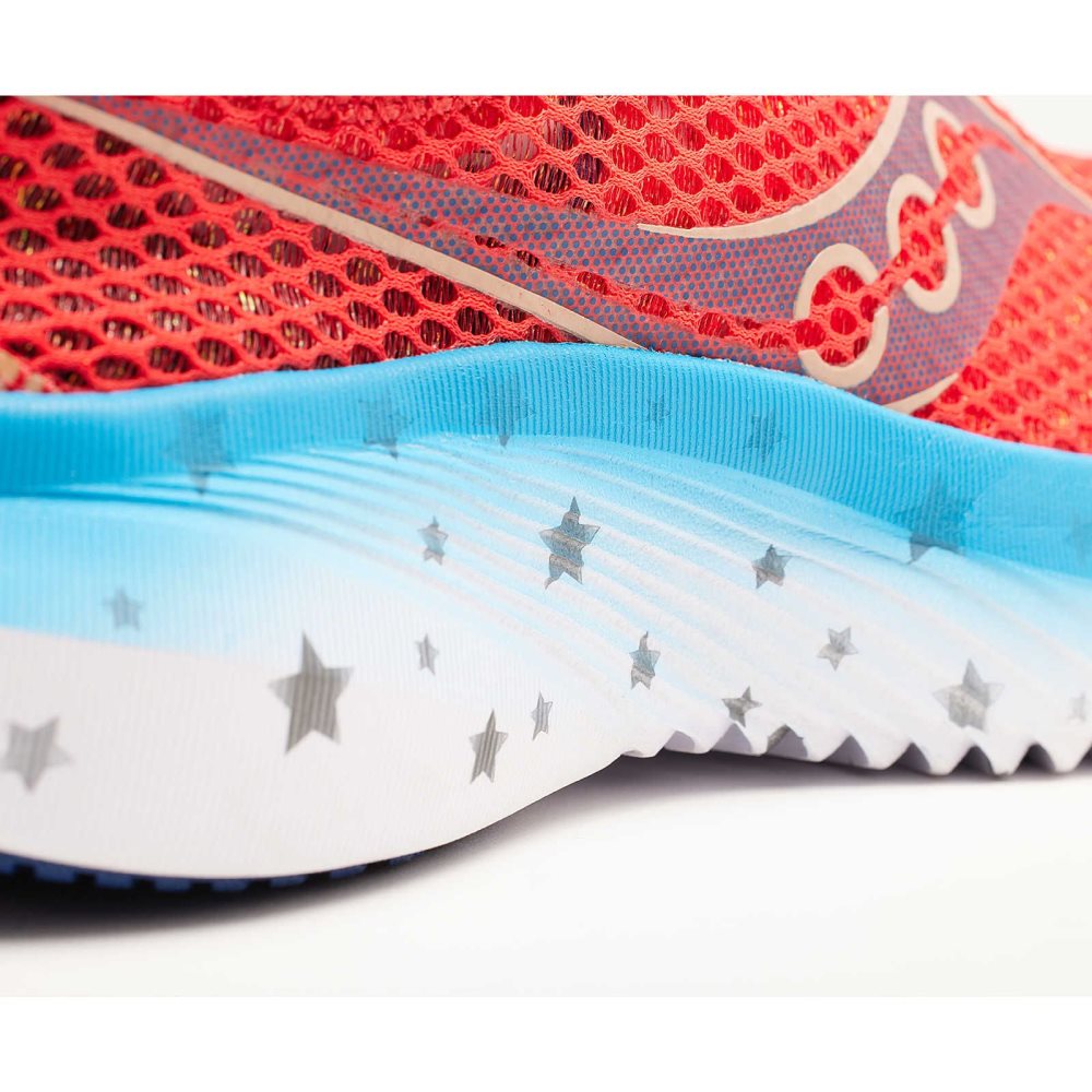 Saucony Kinvara 14 Liberty Rosii Albi Albastri | 4820WCZBV