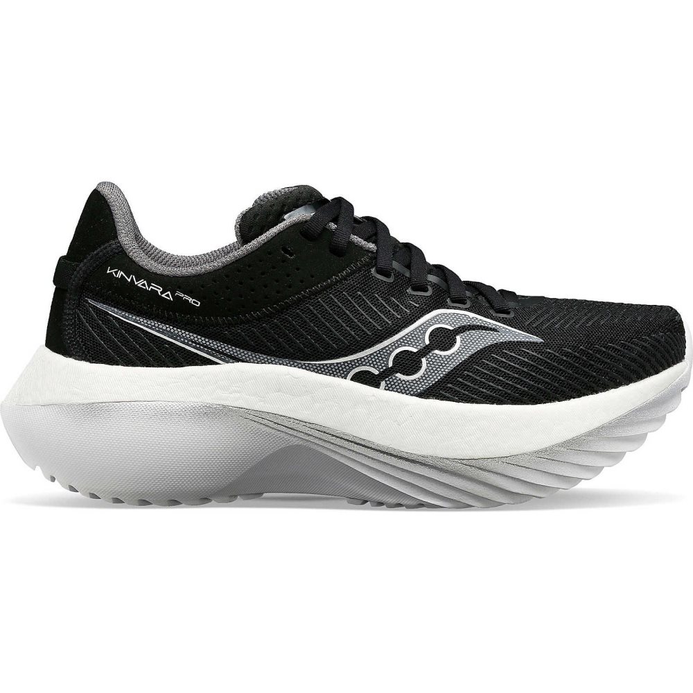 Saucony Kinvara Pro Wide Negrii Albi | 8295XMETB