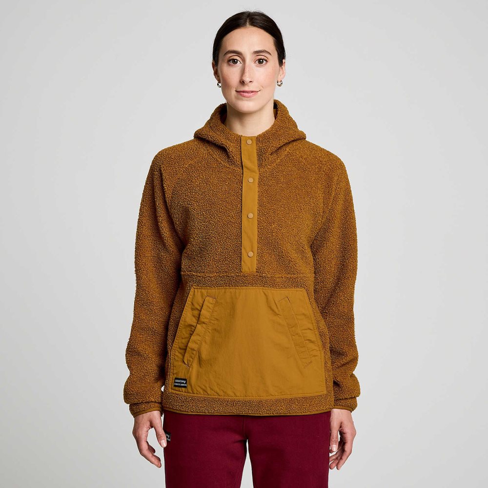 Saucony Recovery Sherpa Pullover Maro | 8257BOSVU