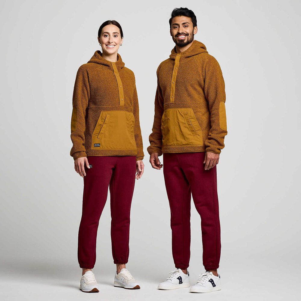 Saucony Recovery Sherpa Pullover Maro | 8257BOSVU