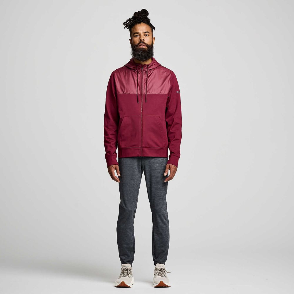 Saucony Solstice Zip Hoody Sundown Heather | 9136LVCXW